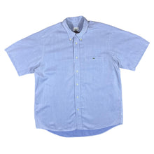 Load image into Gallery viewer, Vintage LACOSTE Classic Blue Mini Pocket Logo Short Sleeve Button-Up Shirt