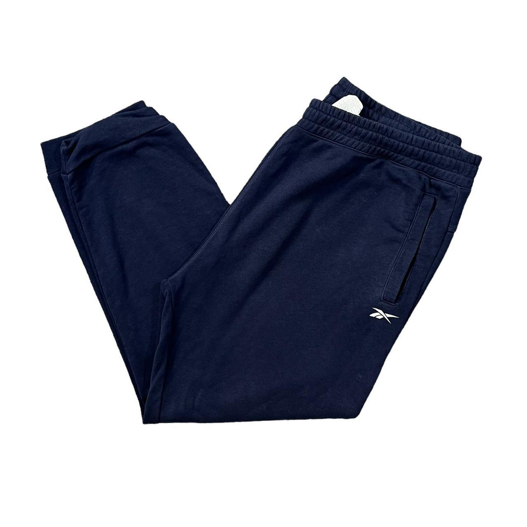 REEBOK Classic Mini Logo Navy Blue Sweatpants Joggers Bottoms