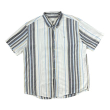 Load image into Gallery viewer, Vintage LACOSTE Embroidered Mini Logo Multi Striped Short Sleeve Button-Up Shirt