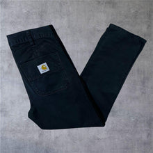 Load image into Gallery viewer, Carhartt "Abbott Pant" Classic Black Regular Tapered Fit Jeans