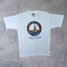 Load image into Gallery viewer, Vintage Port Dover "Ontario, Canada" Souvenir Graphic White Single Stitch T-Shirt