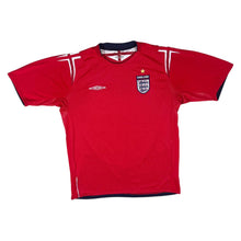 Load image into Gallery viewer, Umbro X-Static ENGLAND Football Red Away Jersey Shirt Top