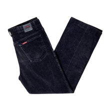 Load image into Gallery viewer, Vintage CARRERA JEANS Made In Italy Classic Black Straight Leg Corduroy Cord Trousers