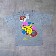 Load image into Gallery viewer, Vintage Nintendo Pokemon (1999) “Pikachu GO!” Anime Graphic Logo Grey T-Shirt