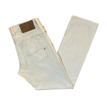 Load image into Gallery viewer, TOMMY HILFIGER Skinny Slim Fit Classic Cream Corduroy Cord Trousers