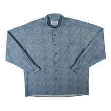 Load image into Gallery viewer, Vintage 90's Rudnick Collection Blue White Patterned Long Sleeve Cotton Flannel Shirt