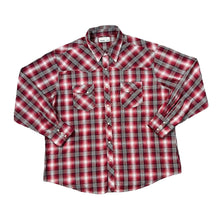Load image into Gallery viewer, Vintage 90's WRANGLER Western Cowboy Plaid Check Pearl Snap Popper Long Sleeve Shirt