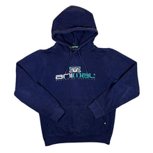 Load image into Gallery viewer, ANIMAL Embroidered Logo Spellout Surfer Skater Navy Blue Pullover Hoodie