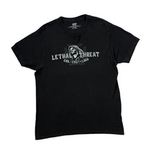 Load image into Gallery viewer, LETHAL THREAT "Evil Fast Loud" Gothic Biker Grim Reaper Spellout Graphic T-Shirt