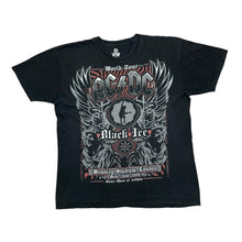 Load image into Gallery viewer, Liquid Blue (2009) AC/DC "Black Ice" Graphic Spellout Hard Rock Music Band T-Shirt