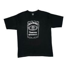 Load image into Gallery viewer, Early 00's JACK DANIEL'S "Tennessee Whiskey" Drinks Promo Logo Spellout Graphic Heavy Cotton T-Shirt