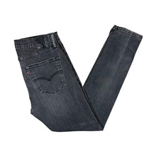 Load image into Gallery viewer, LEVI'S 512 Classic Stretch Black Denim Skinny Jeans