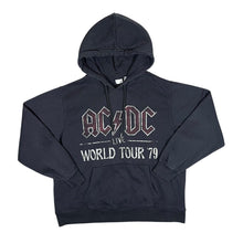 Load image into Gallery viewer, H&M x AC/DC "World Tour '79" Hard Rock Music Band Graphic Grey Hoodie