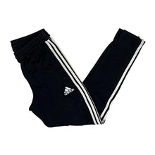 Load image into Gallery viewer, ADIDAS Aeroready Three Stripe Black Straight Cuff Tracksuit Bottoms