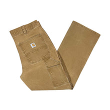 Load image into Gallery viewer, CARHARTT "Relaxed Fit" Tan Brown Carpenter Skater Worker Denim Jeans