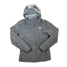 Load image into Gallery viewer, THE NORTH FACE TNF HyVent Fleece Lined Grey Hooded Jacket