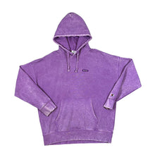 Load image into Gallery viewer, CHAMPION Classic Embroidered Mini Logo Overdyed Purple Pullover Hoodie