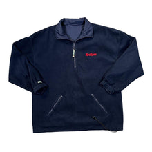 Load image into Gallery viewer, Vintage KICKERS Embroidered Mini Logo Reversible Fleece Windbreaker 1/2 Zip Pullover Jacket