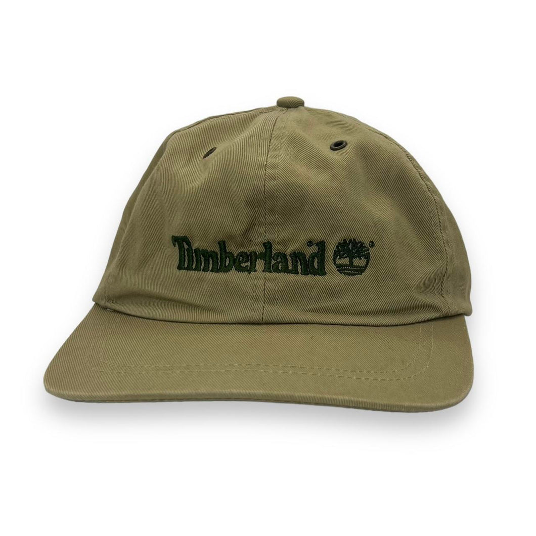 Vintage TIMBERLAND WEATHERGEAR Embroidered Logo Spellout Baseball Cap