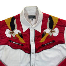 Load image into Gallery viewer, Vintage 90's Gortrud Cowboy Western Embroidered Eagle Tassled Long Sleeve Shirt