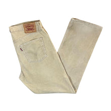 Load image into Gallery viewer, Early 00's LEVI'S 751 Classic Beige Corduroy Cord Straight Leg Trousers