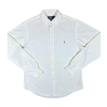 Load image into Gallery viewer, Early 00's POLO RALPH LAUREN "Custom Fit" White Long Sleeve Cotton Button-Up Shirt