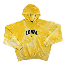 Load image into Gallery viewer, Vintage NIKE Team IOWA Embroidered Centre Swoosh College Spellout Tie Dye Hoodie