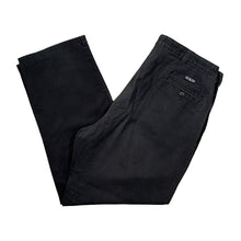 Load image into Gallery viewer, Early 00's POLO RALPH LAUREN "Polo Chino" Classic Black Cotton Straight Leg Chinos Trousers
