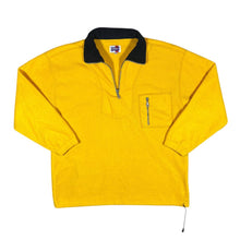 Load image into Gallery viewer, Vintage MUST BE SPORT Classic Yellow 1/4 Zip Fleece Sweatshirt