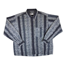 Load image into Gallery viewer, Vintage 90's Matchplay Grey Mix Floral Patterned Long Sleeve Shirt