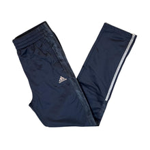 Load image into Gallery viewer, ADIDAS Mini Logo Three Stripe Grey Blue Straight Cuff Tracksuit Bottoms
