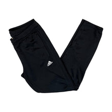 Load image into Gallery viewer, ADIDAS Climacool Three Stripe Mini Logo Black Straight Cuff Tracksuit Bottoms