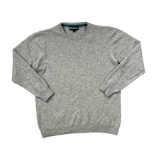Load image into Gallery viewer, BARBOUR Classic Basic Embroidered Mini Logo Lambswool Knit Crewneck Sweater Jumper