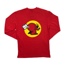 Load image into Gallery viewer, STIFFY "Big Air" Surfer Skater Logo Spellout Graphic Red Long Sleeve T-Shirt