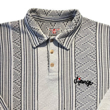 Load image into Gallery viewer, Vintage 90's Chiemsee Crazy Abstract Patterned Long Sleeve Polo Shirt