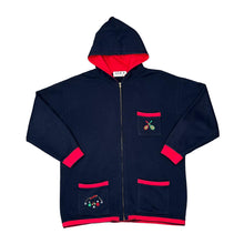 Load image into Gallery viewer, Vintage 90's ALICE SPORT Embroidered Tennis Motif Zip Hoodie
