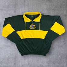 Load image into Gallery viewer, Vintage Australia Embroidered Souvenir Crest Colour Block 1/4 Zip Sweatshirt