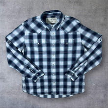 Load image into Gallery viewer, Urban Pipeline Cowboy Western Plaid Check Long Sleeve Popper Shirt