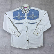 Load image into Gallery viewer, Vintage Happy Fashion Embroidered Cowboy Western Cotton Long Sleeve Shirt