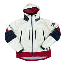 Load image into Gallery viewer, TOMMY HILFIGER "USA" Snowboarding Colour Block Ski Windbreaker Hooded Cagoule Jacket