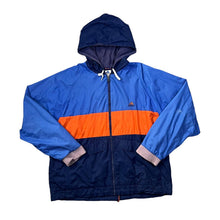 Load image into Gallery viewer, Vintage ADIDAS Embroidered Mini Logo Colour Block Hooded Windbreaker Jacket