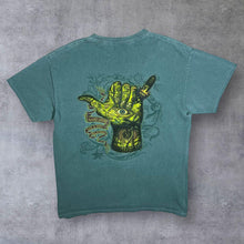 Load image into Gallery viewer, Yak & Yeti "Hang Loose" Orlando Surfer Souvenir Graphic Green T-Shirt