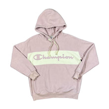 Load image into Gallery viewer, CHAMPION Embroidered Big Spellout Panel Fleece Pullover Hoodie