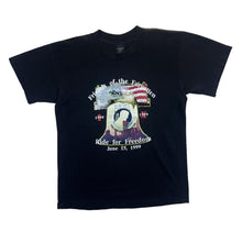 Load image into Gallery viewer, Vintage RIDE FOR FREEDOM (1991) Biker Military Graphic Black Single Stitch T-Shirt