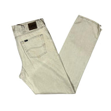 Load image into Gallery viewer, Vintage LEE Classic Regular Fit Made In Mexico Beige Straight Leg Jeans