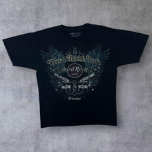 Load image into Gallery viewer, Hard Rock Cafe "Miami" Souvenir Logo Spellout Graphic Black T-Shirt