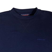Load image into Gallery viewer, Early 00's DONNAY Essentials Classic Mini Logo Navy Blue Crewneck Sweatshirt