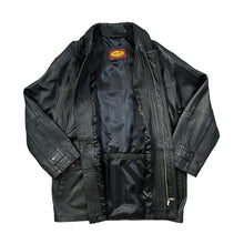 Load image into Gallery viewer, Vintage 90's Genuine Real Black Leather Mid Length Jacket
