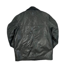 Load image into Gallery viewer, Vintage LAKELAND Fine Leather Genuine Real Black Button Leather Jacket