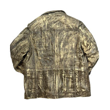 Load image into Gallery viewer, Vintage 90's MONPER Brown Mix Acid Wash Style Genuine Real Leather Jacket